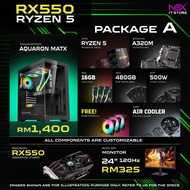 INTEL i3 i5 i7 RYZEN RX 580 GTX 1660 RTX 3050 5050 5060 BUDGET GAMING STREAMING EDITING COMPUTER DES