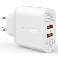 Charger Aukey Power Port 2 Qc Charger Aukey Charger Iphone New