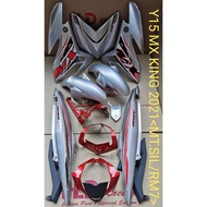 Y15ZR HLD COVERSET - MX King 2021 [ MATT SILVER / RED ] V1 &amp; V2