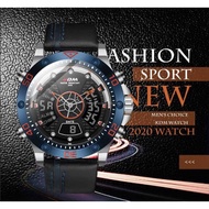 KADEMAN K9048 Fashion Men Digital Watch Leather Strap Watch