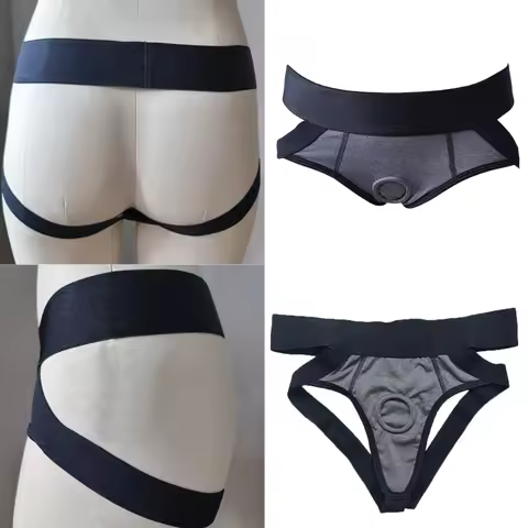 Strap on Harness Panties Underwear, Strap-on Strapless Harness Boxers Brief for Men Women, Unisex St
