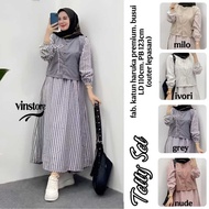 KATUN TETTY SET BY VINSTORE WOMEN'S SET, TOP AND SKIRT, HARUKA COTTON MATERIAL