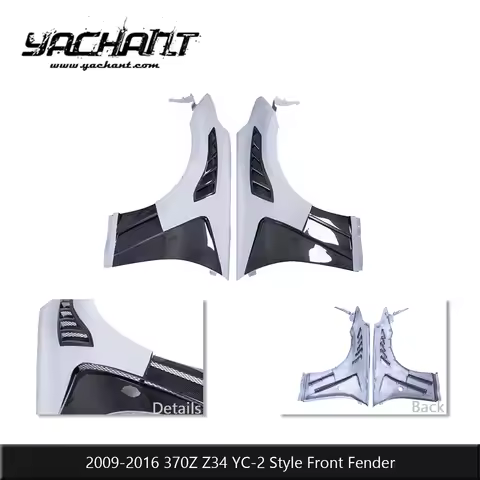 Carbon Fiber YC-2 Style Front Fender Fit For 2009-2016 370Z Z34 Front Quarter Panel Wider Stance App