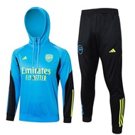 2023-24 season Arsenal training Jersey soccer Kit hooded set and pants