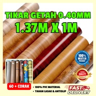 4.5 Kaki Tikar Getah 1.37M x 1M Lantai Tebal 0.40mm PVC Flooring Roll Segulung Ready Stock