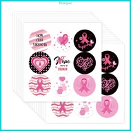 RPAN Ribbon Sticker Decorative Labels Breasts Cancer Awareness Sticker Pink Sticker