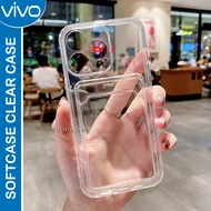 Softcase Slot Kartu / foto FOR VIVO - Y17s Y15s Y20 Y12 Y15 Y91c V29 Y27 4G Y36 Y21 Photocard - Slot