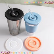 KUGIGI 3PCS Cup Dustproof Cover, Leakproof Universal Silicone Cup Lid,  Soft Seal Diameter 95mm Tea 