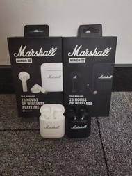 🌹 運動推薦 Marshall Minor III wireless Headphones真無線藍牙運動耳機 無線耳機 藍牙耳機 跑步運動必備 黑白兩色