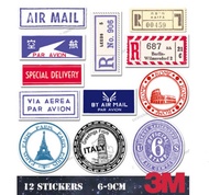 Sticker / suitcase sticker / retro postmark sticker 3M suitcase sticker rimowa sticker