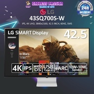 LG 43SQ700S-W — 43" 4K UHD IPS Display Smart Monitor