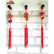 MERAH Supper GT HOKI Ball RAJUT Decoration PARCEL Red Imlecel Coin HOKI Decoration Tree