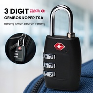 TSA Number Luggage Padlock 3 Digit Code Number Bag Security Lock