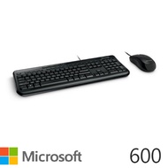 微軟Microsoft 600 標準滑鼠鍵盤組 黑色 APB-00017