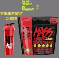 Mutant Mass Extreme 2500 6lbs. (3 FLAVORS AVAILABLE) with or w/o Mutant Limited Shaker