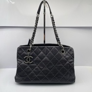 Chanel香奈兒菱格荔枝皮tote購物袋