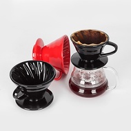 hario v60 dripper ดริปกาแฟ กรวยกรองกาแฟ กรองกาแฟ ดริปกาแฟ ขนาด01/02 สำหรับกรวยดริปกาแฟ เซรามิค  สีขาว/สีดำ/สีแดง