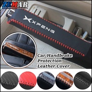 Xpeng X9 G6 Universal Car HandBrake Protector Cover Car Leather Hand Brake Sleeve Decor Cover Car In