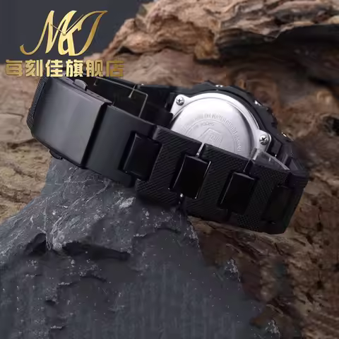 Plastic steel Watch strap For CASIO DW5600 DW-6900 DW9600 GW-M5610 GA2100 GM2100 16mm Convex joint B