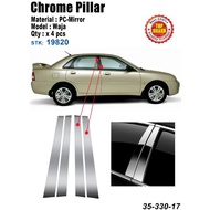 Chrome Pillar Proton Waja 4pcs