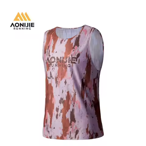 AONIJIE FM5235 Sports T-shirt Woman Man Sleeveless Quick Dry Moisture Wicking Trail Running Marathon