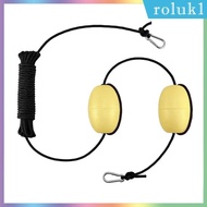 [Roluk] Nylon Tow Rope Buoy Anchor Steel Clips Boat Kayak Anchor Tow Rope Yellow