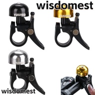 WISDOMEST Bicycle Electronic Horn, Aluminum Alloy Alarm Sound Cycling Handlebar Bell Ring, Creative 