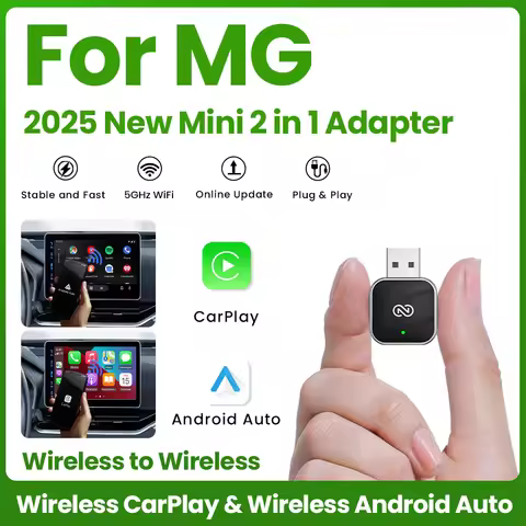 NEW 2in1 Wireless CarPlay Android Auto Adapter Smart Dongle Plug And Play For MG GT MG5 RX5 GS ZP ZS