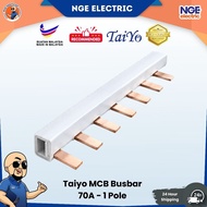 DB| Taiyo MCB Busbar Insulator 70Amp 1 Pole 50Way Thick Type DB Busbar Insulator