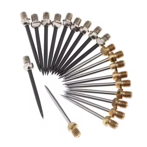 10 Pcs Professional Harrows Darts Steel Tips Conversion Metal Needle Dart Tip Points Flight Shaft Da