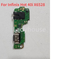 1-5pcs For Infinix Hot 40i X6528 USB Mobile Phone Charging Board Port Interface Tail Socket Connecto