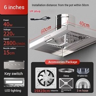 In stock+UK plug Kitchen Hood Hob Exhaust Fan with LED +Mechanical button Range Ducting Cap Tudung D