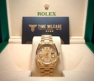 【經典勞力士 Rolex Day-Date 18038 18k Gold Diamond 黃金鑽石總統錶】