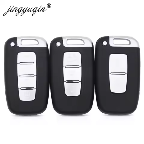 jinyuqin 2/3/4 Button Smart Remote Key Shell for Hyundai IX35 Genesis Coupe Sonata Elantra Veloster 