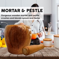Wooden Mortar and Pestle | 1 SET