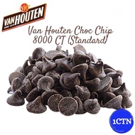 Van Houten Semi Sweet Baking Chocolate Chips 8000CT ‼️12.5KG / 1CTN | Coklat Cip | Dark Chocolate Ch