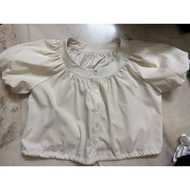 preloved fashion beige blouse