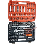 108pcs tool set Mechanics Tools Kit and Socket Set 108-Piece Tool Set 1/2" 1/4" socket set