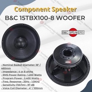 Terbaru Speaker Component B&amp;C 15TBX100 Woofer 15 inch BNC 15 TBX 100