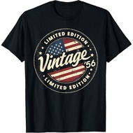 Men's cotton T-shirt Vintage 69th birthday men Born 1956 69 years old Bday mens T-Shirt