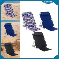 [Direrxa] Lifting Bed Backrest Sit up Back Rest Foldable Multi Function Bed Chair with Pillow for Dormitory Outdoor Camping