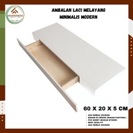 Floating Drawer Wall Shelf Minimalist Wooden Drawer Shelf [60x20cm]