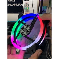 Rgb fan G-storm 120mm Dualsided led with screws( Gstorm fantech keytech corsair nzxt jeffdata pc)