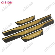{uoiyuo} 4Pcs Exterior Car Door Sill Scuff Plate Cove Trim Step Pedal Protector Guard Protection Pro
