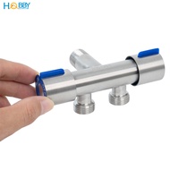 Van chia nước 2 đầu ren ngoài 21 inox 304 Hobby home decor DNV6