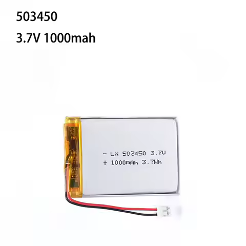 503450/523450 3.7V 1000mAh Polymer Lithium Rechargeable Battery for GPS Smart Phone MP5 Walkie talki