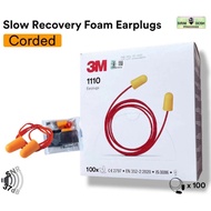 3M Earplug 1110 Soft Foam Earplugs SNR 35dB DOSH SIRIM APPROVED Corded [Sell by Box]