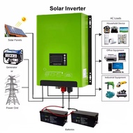 High quality 3000watt 5000 Watt 4kw 7kw Pure Sine Wave Hybrid Off Grid Solar Power Inverter 12v 220v