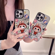 Labubu Mirror Phone Case Compatible with 16 Pro Max/16 Pro/15 Pro Max/14 Pro Max&-*&
