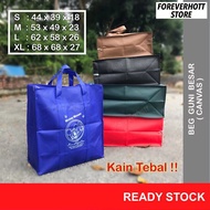 Beg Guni Besar Canvas Kain Tebal Beg Kampung Murah Beg Laundry Eco Beg Berzip Storage Bag Recycle Re